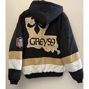 G59 Grey59 $uicideBoy$ Who Dat Stadium Jacket Suicideboys Sz M